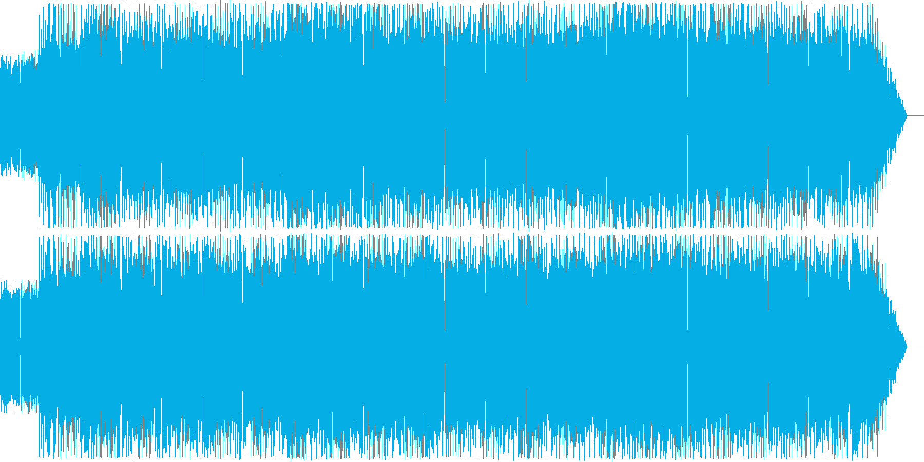 ヘヴィメタルを用いた行進曲モチーフの再生済みの波形