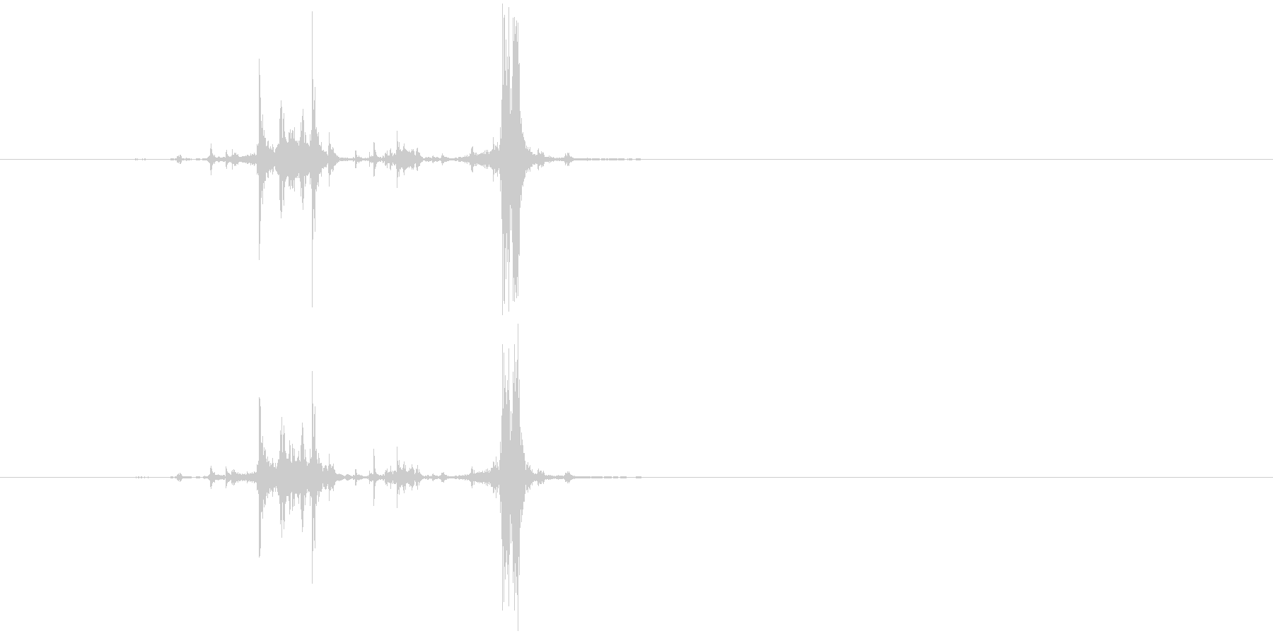 カッシャ(銃弾を装填する音02)の未再生の波形
