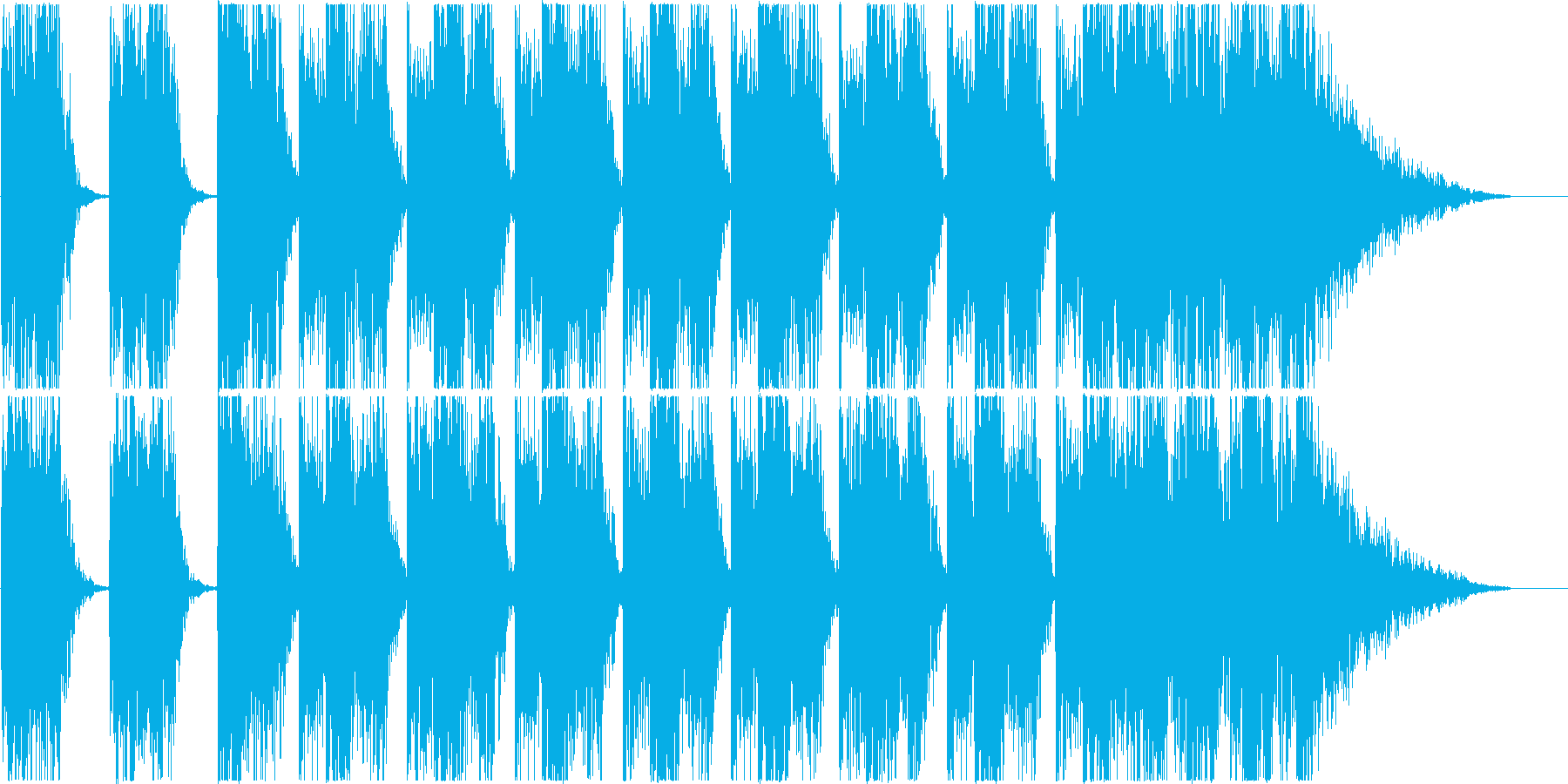 打楽器 BPM=120の再生済みの波形