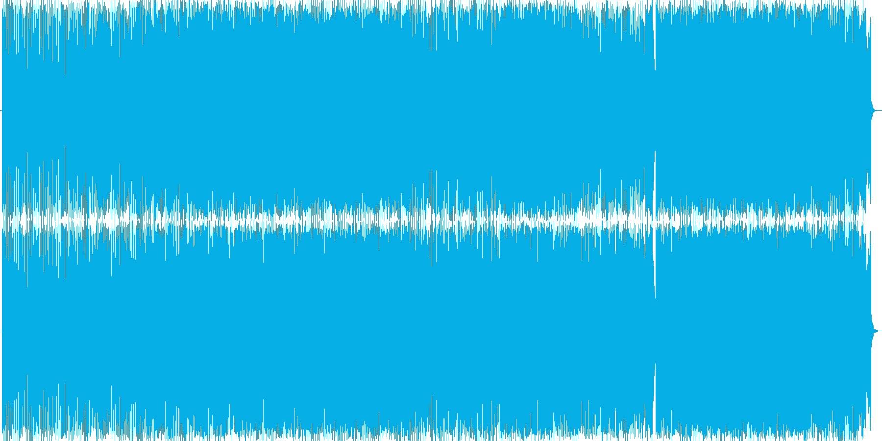 空と愛のテーマ曲の再生済みの波形