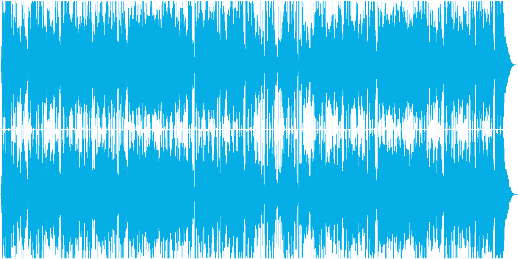 明るい元気なBGM リコーダーの再生済みの波形