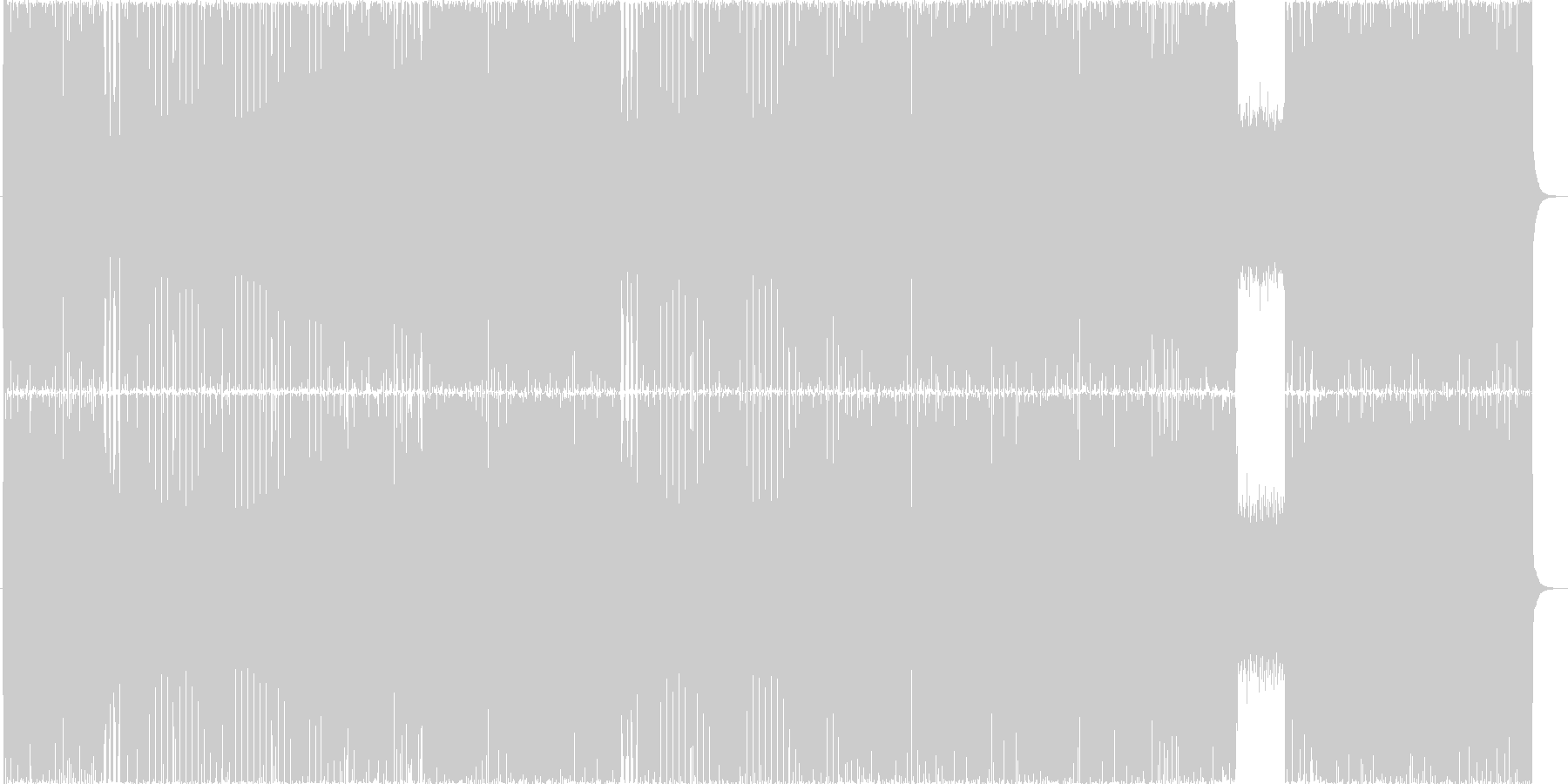 オルタネイティブロック風な楽曲ですの未再生の波形