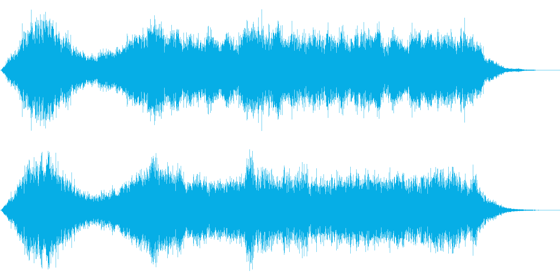 ワープ、近未来、SF的音の再生済みの波形