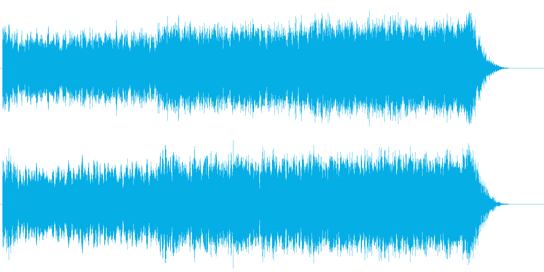 シンセとストリングスのサイバーな映像音楽の再生済みの波形