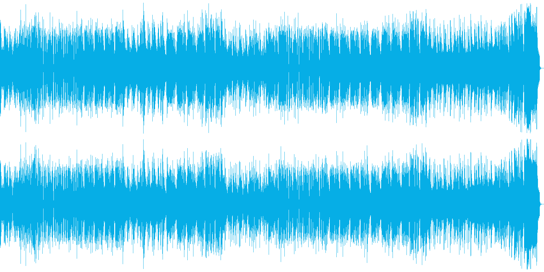 8bit ポップでスペースチックなBGMの再生済みの波形