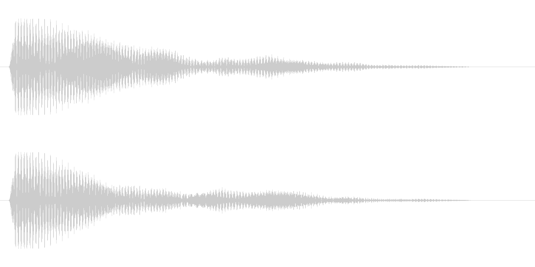 ポン(短いやや明るい音)の未再生の波形