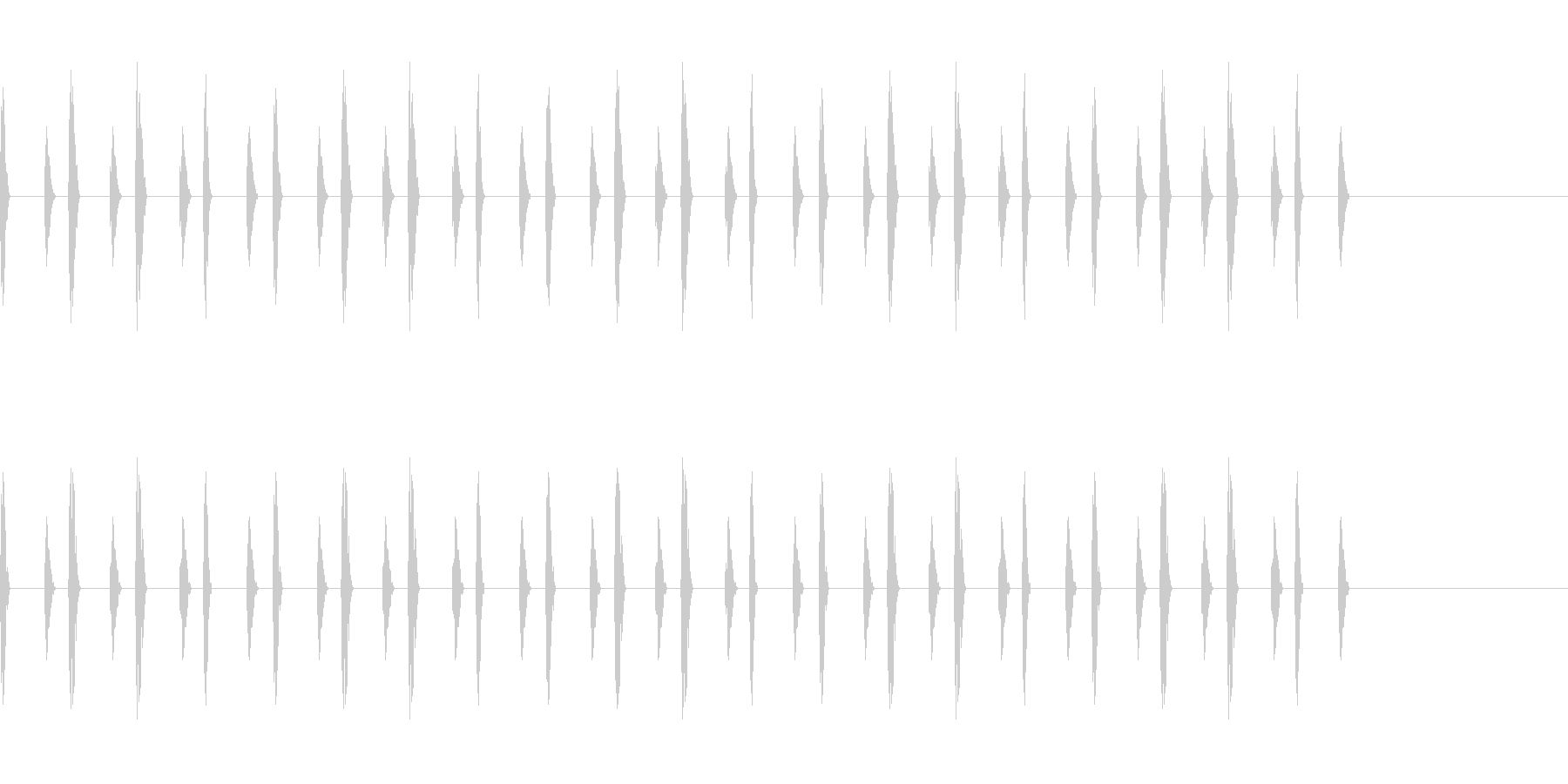 心の中の音シリーズ 心臓の未再生の波形