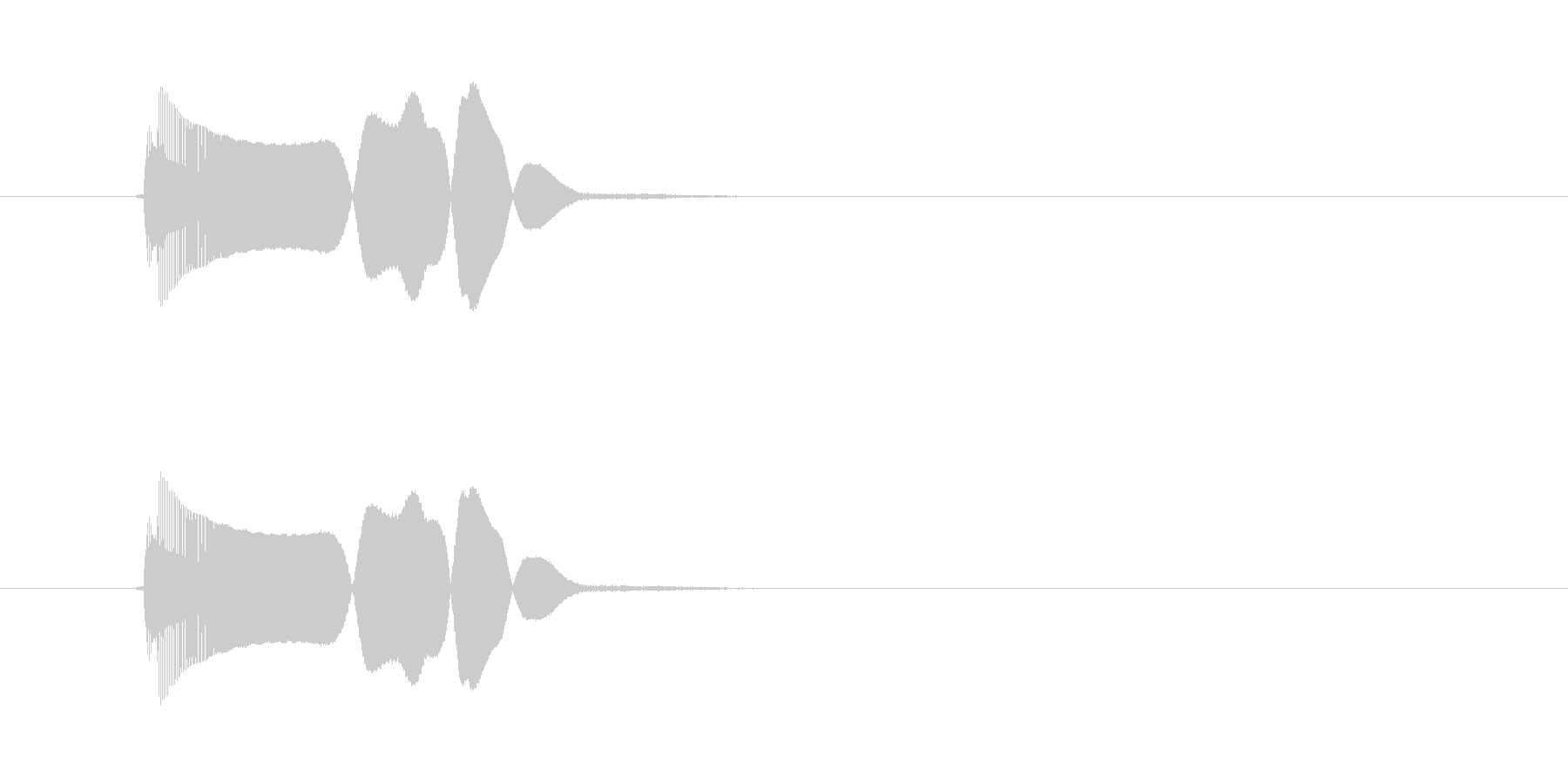 ブオイーン(機械音)の未再生の波形