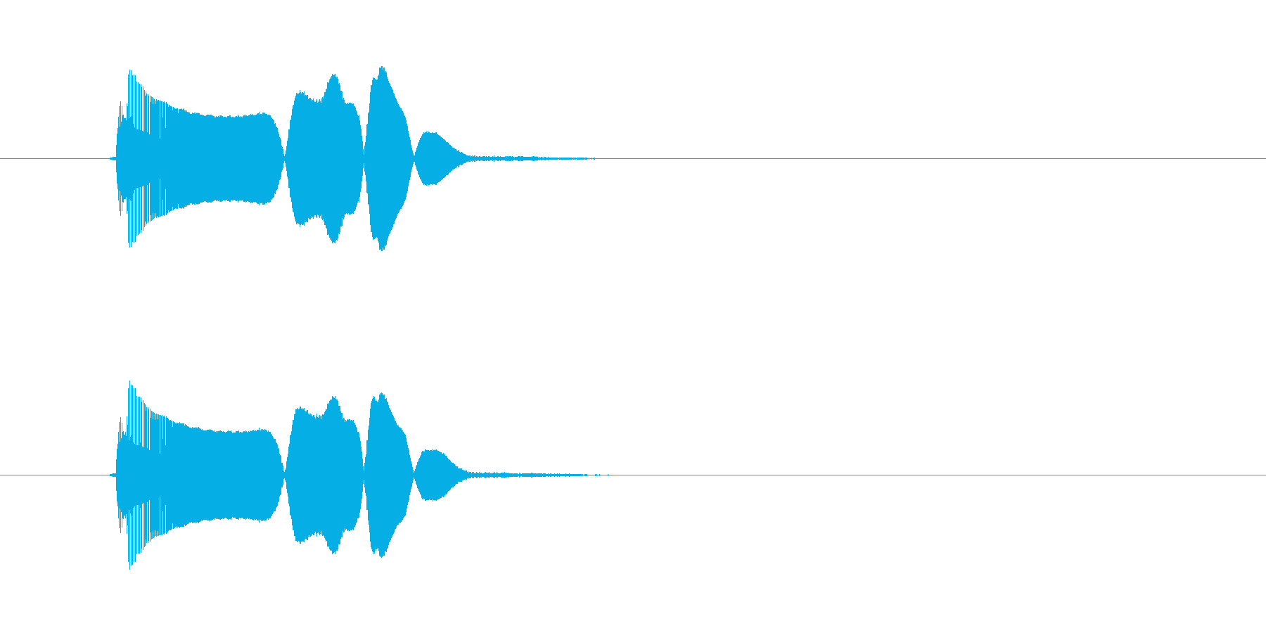 ブオイーン(機械音)の再生済みの波形