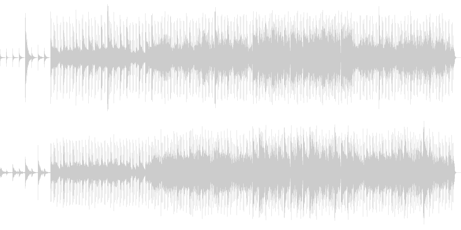 ふるさとを思い出させる哀愁感漂う優しい曲の未再生の波形