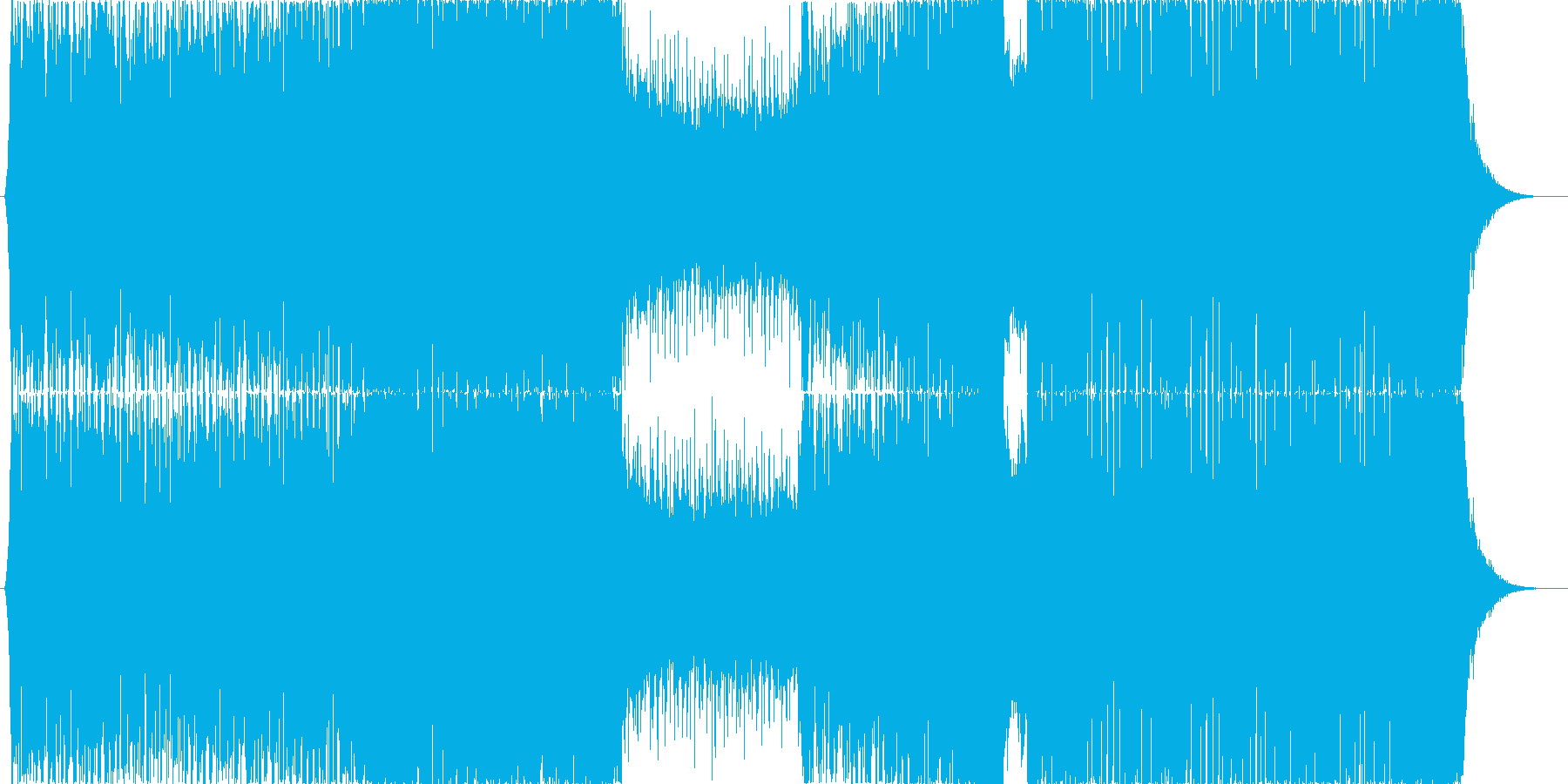 オープニング向きなEDM/疾走感ベースの再生済みの波形