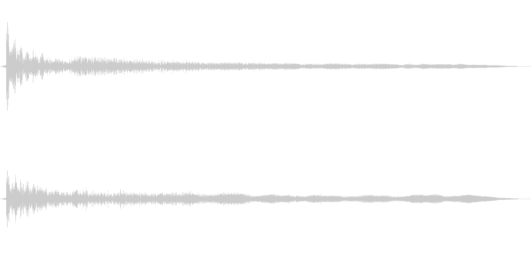 和風クリック音源ワンポイント効果音の未再生の波形
