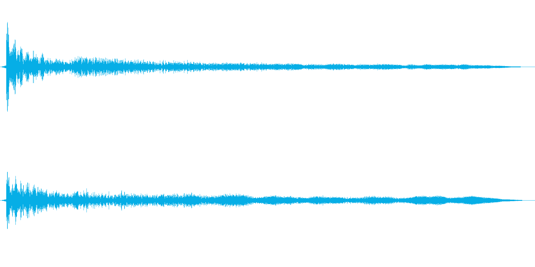 和風クリック音源ワンポイント効果音の再生済みの波形