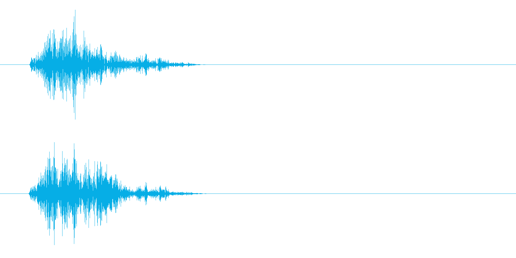 カチャッ(摩擦の音色)の再生済みの波形