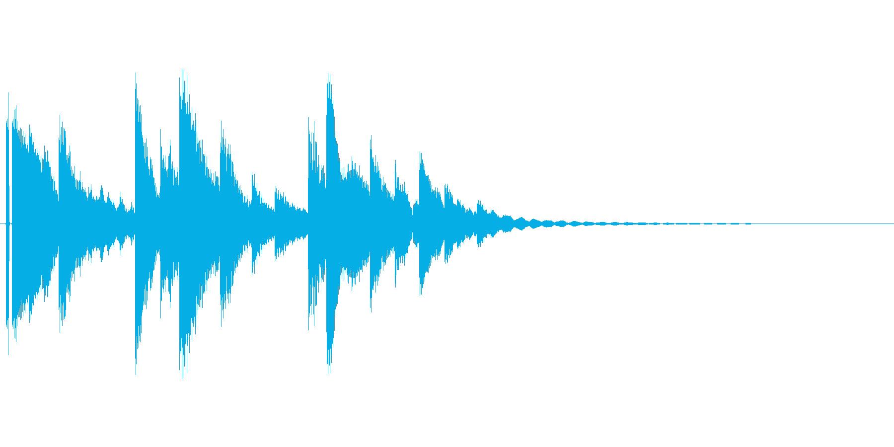 小さなベルの音。の再生済みの波形