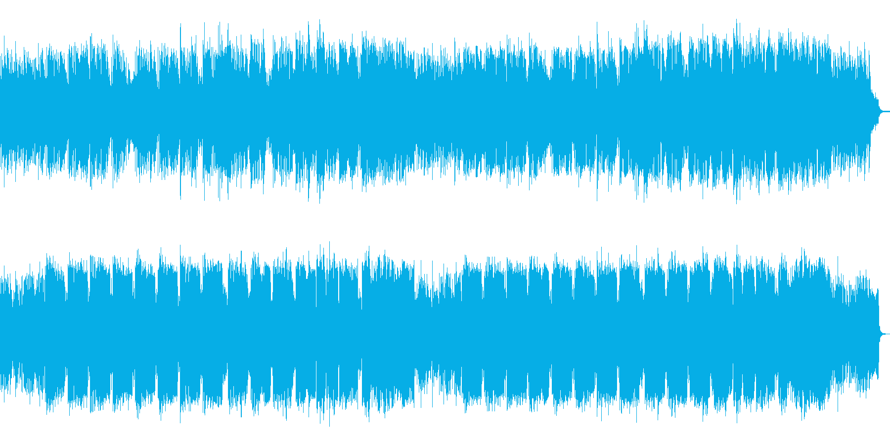 風の中自転車を走る爽快でリズミックな楽曲の再生済みの波形