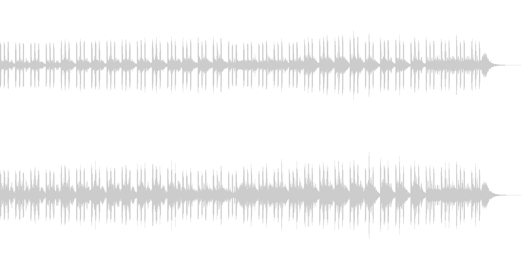 シンセ中心の不気味な曲です。の未再生の波形