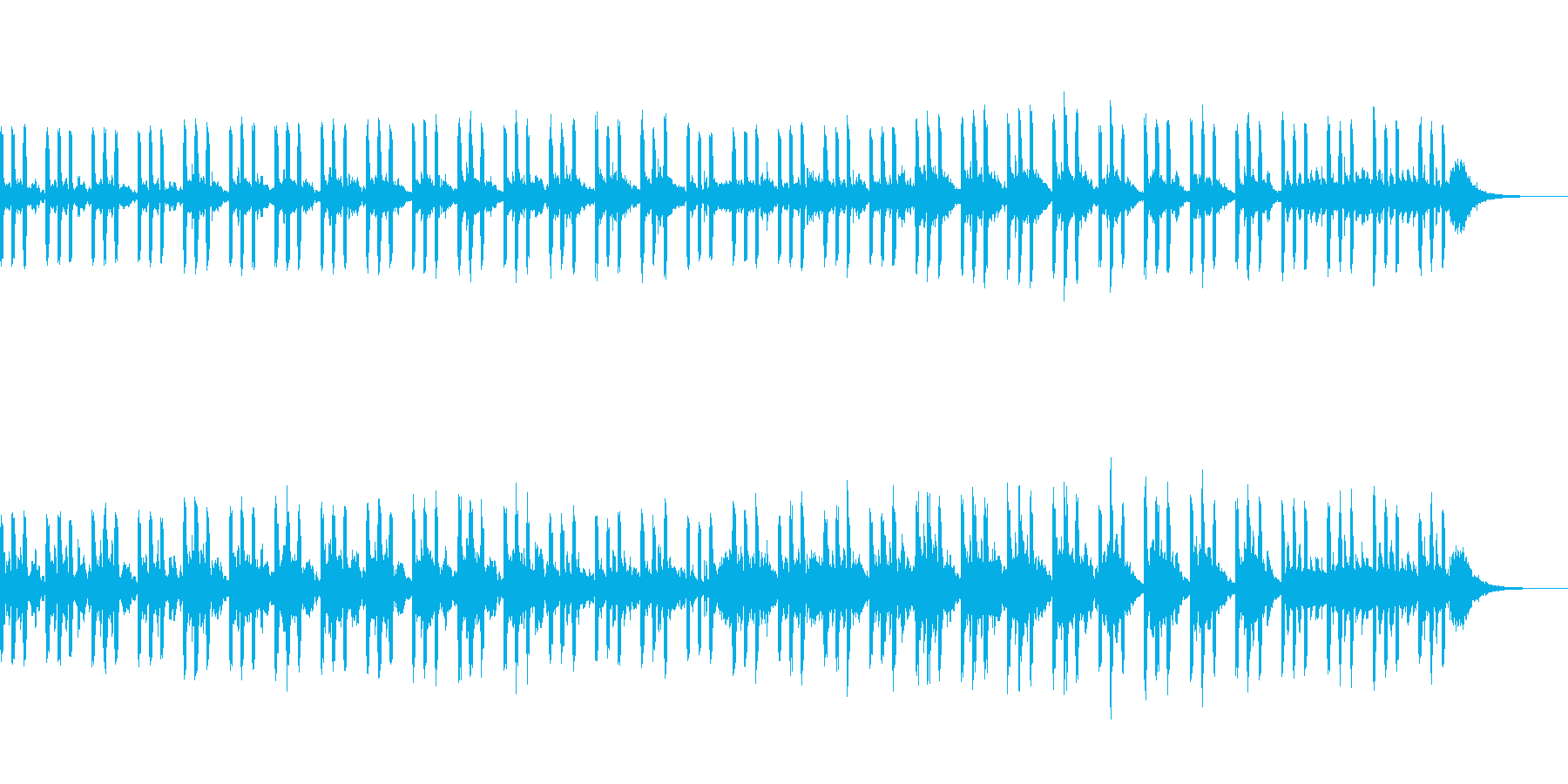 シンセ中心の不気味な曲です。の再生済みの波形