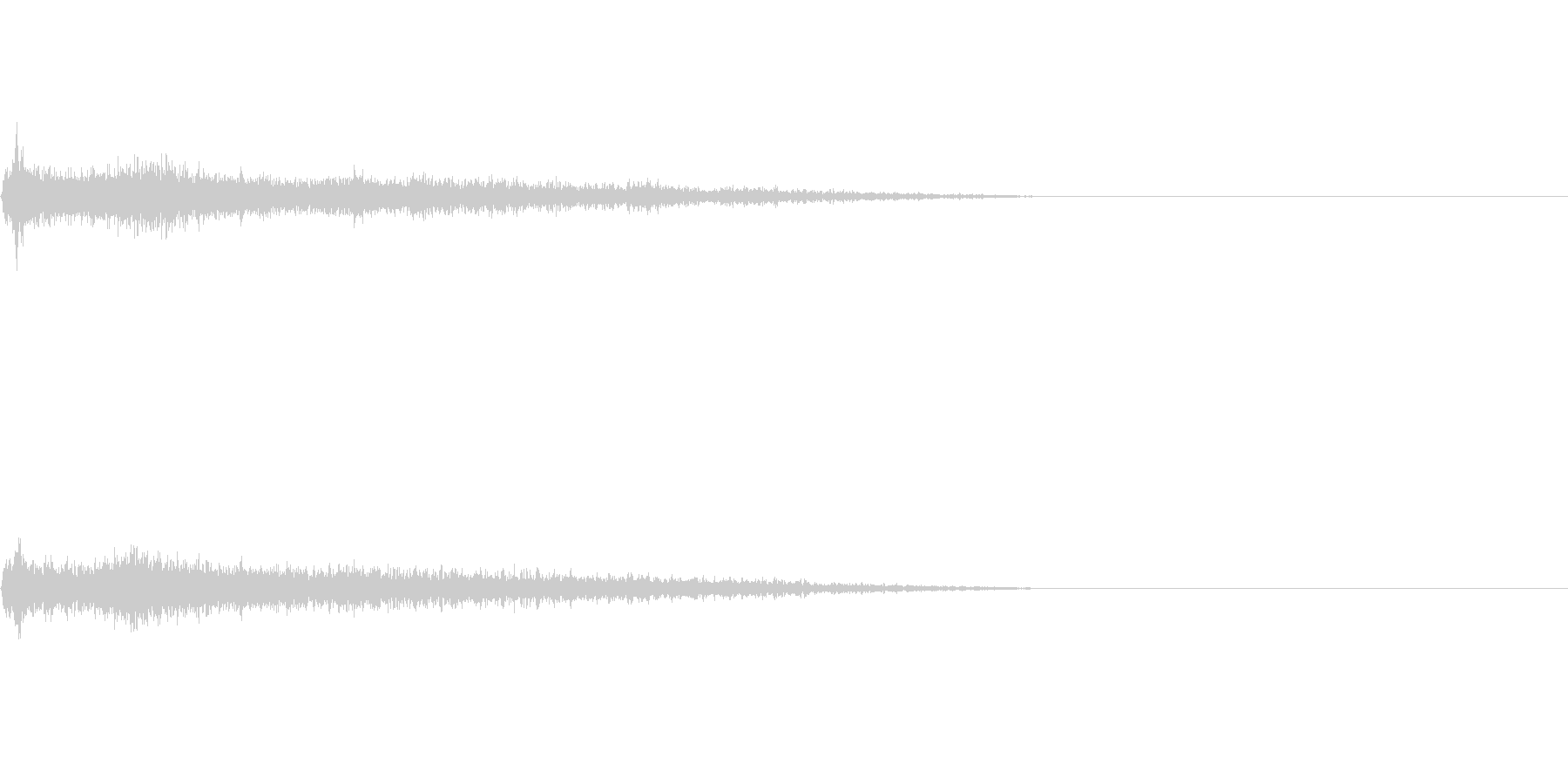 Cメジャー インパクト音 衝撃音の未再生の波形