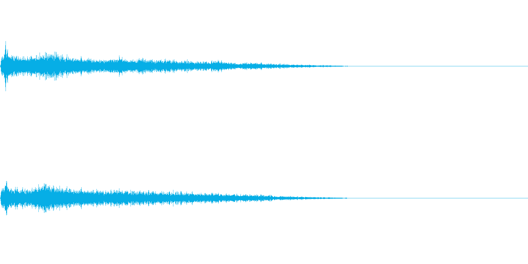 Cメジャー インパクト音 衝撃音の再生済みの波形