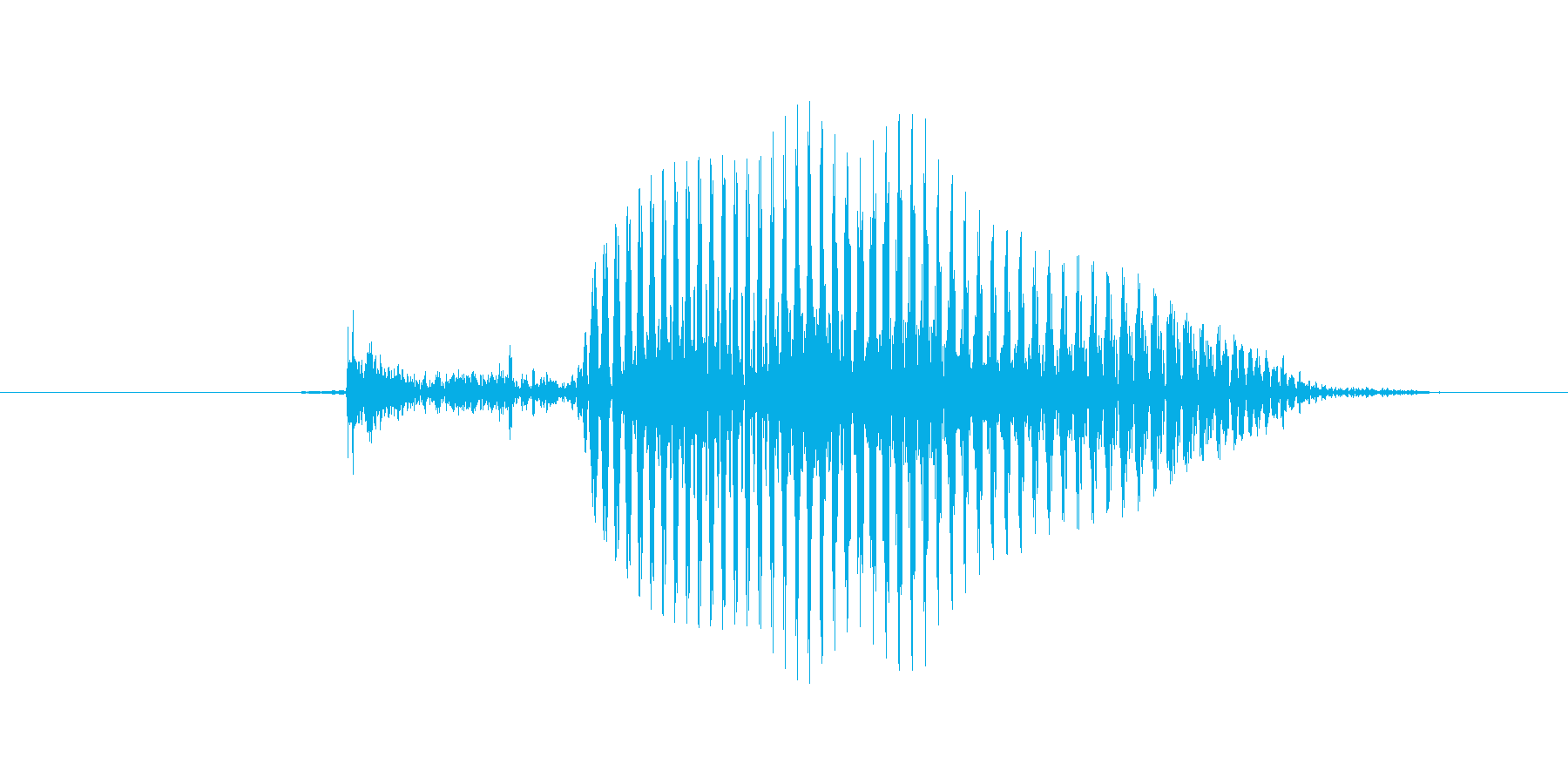 3 (trois、フランス語、女性声優)の再生済みの波形