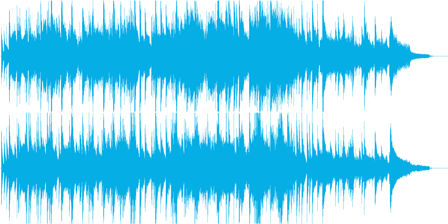冬にぴったりのピアノ&ヴァイオリン楽曲の再生済みの波形