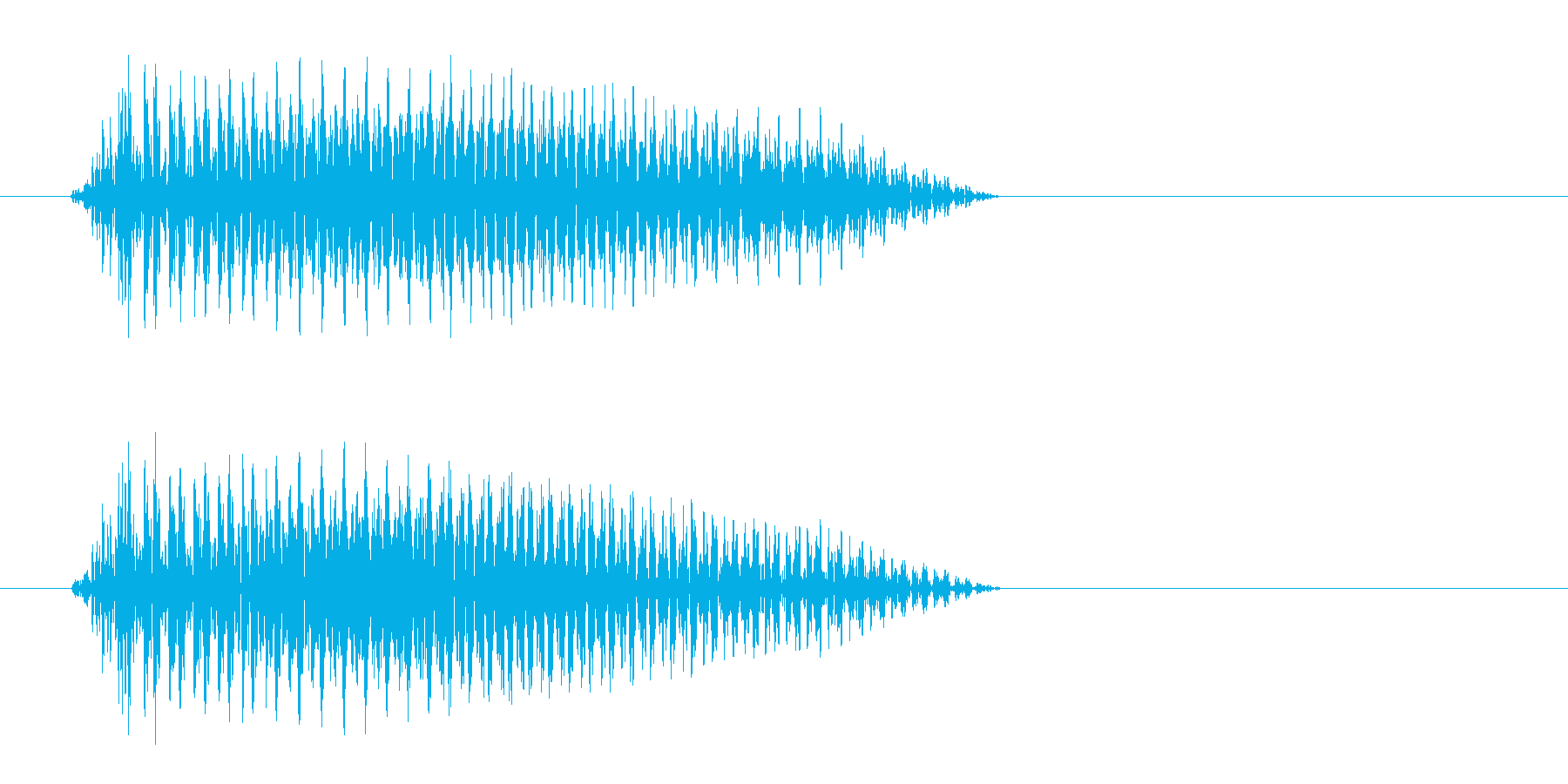 ベッ (短いビープ音)の再生済みの波形