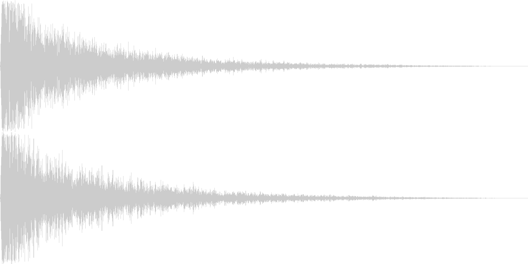 ガァァン。ショック・衝撃を受けた音(低)の未再生の波形