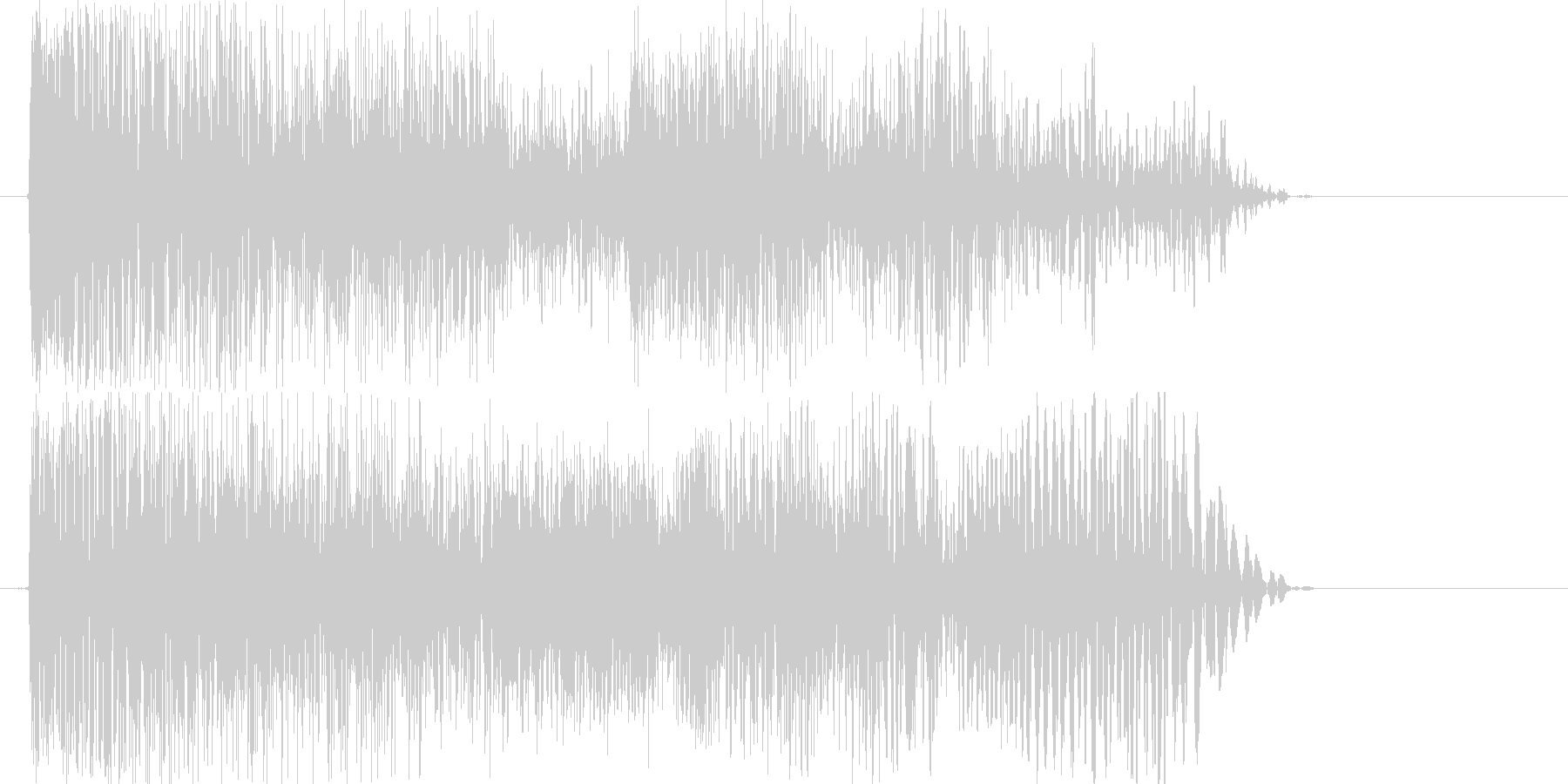ギューーーン(パワーダウンする音)の未再生の波形