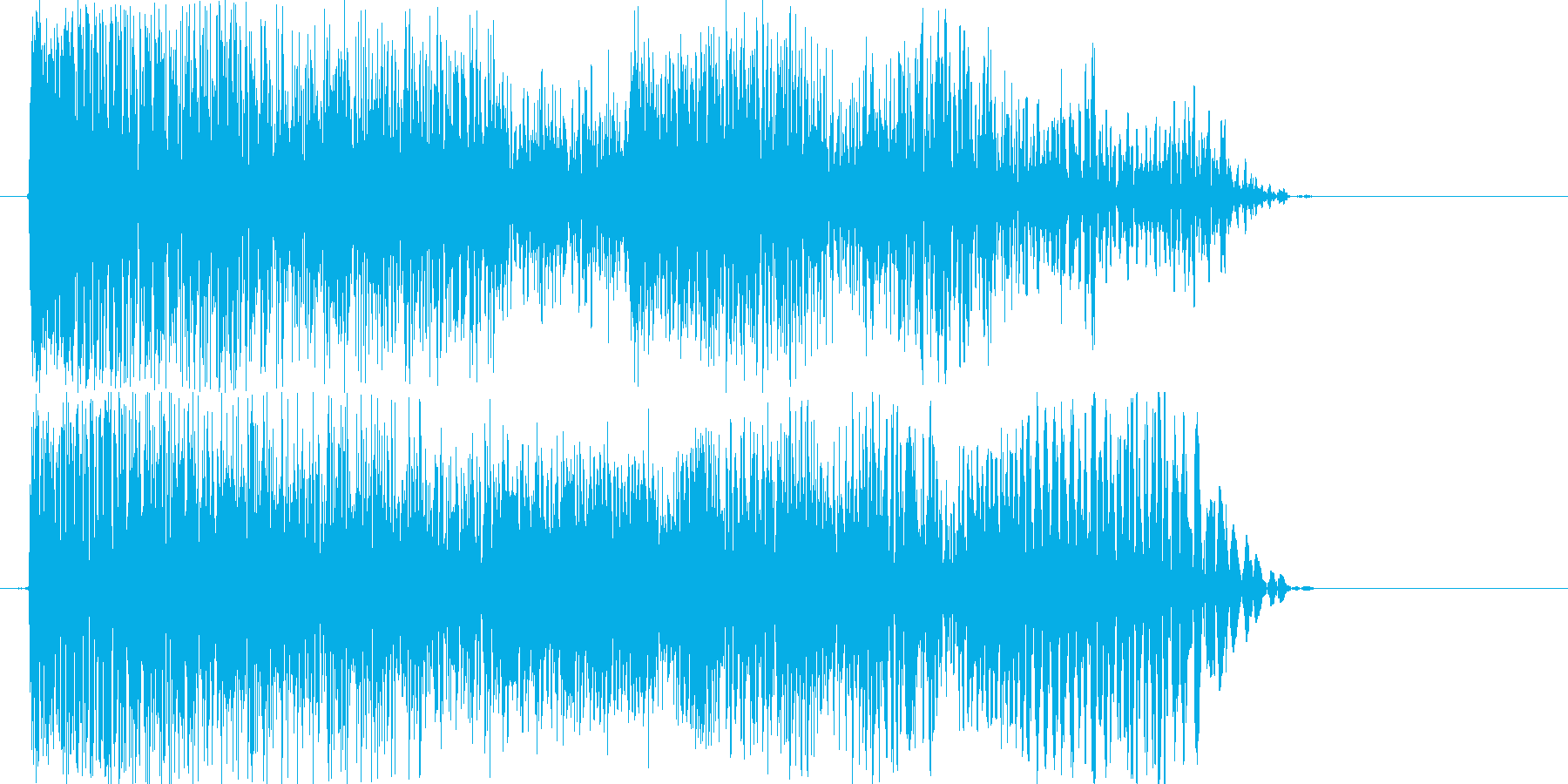 ギューーーン(パワーダウンする音)の再生済みの波形