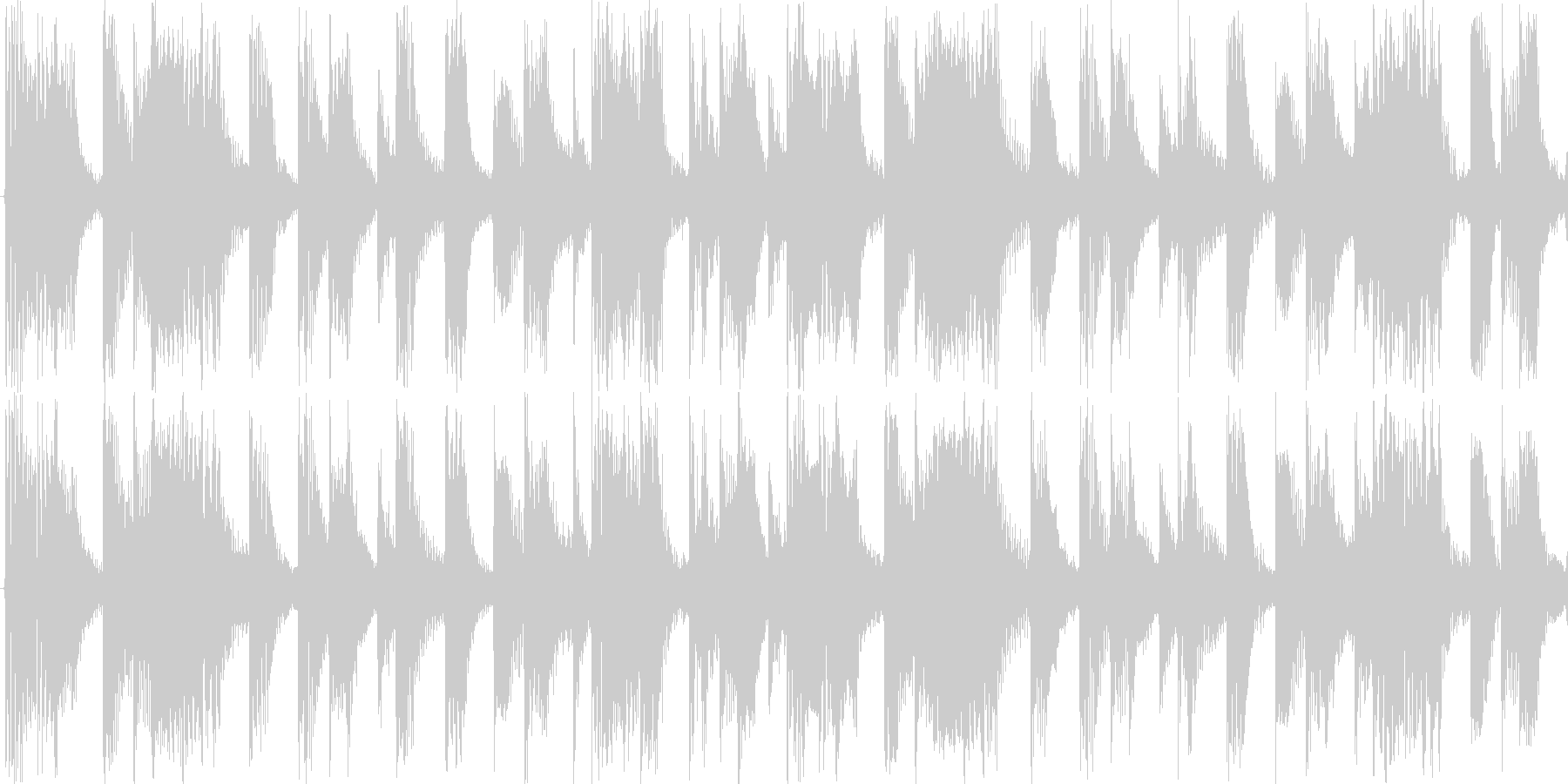 ハードなドラムを基本にした楽曲です。の未再生の波形