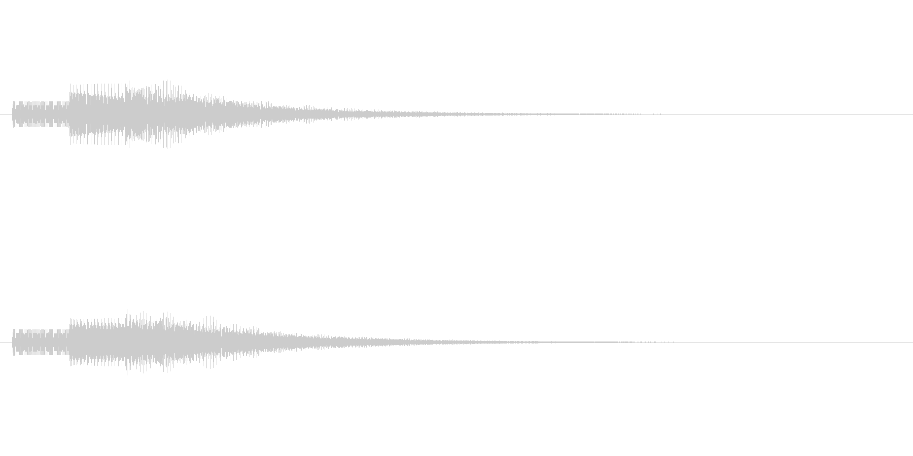 明るい響きの効果音ですの未再生の波形