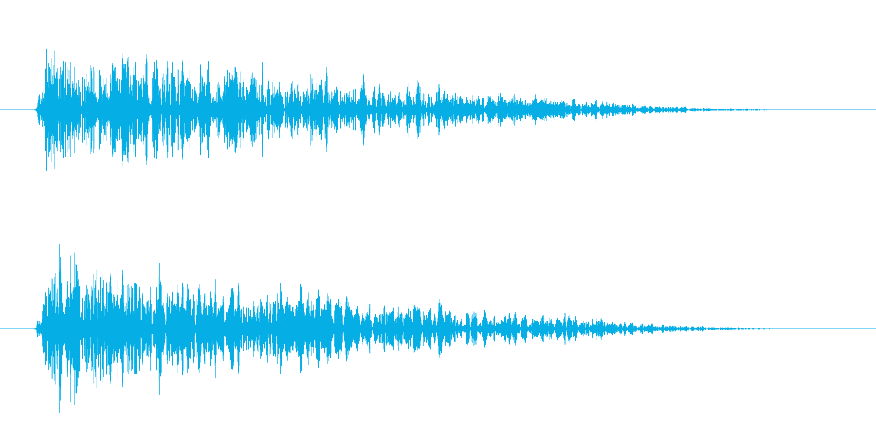 アイテム獲得音の再生済みの波形