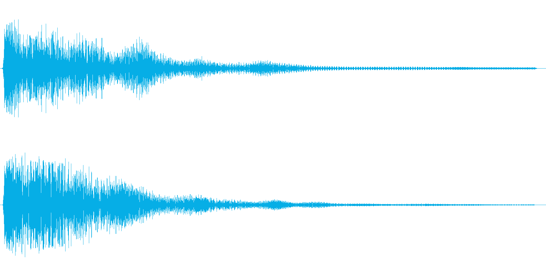 ゴォ〜ン(重みのある鐘の音)の再生済みの波形