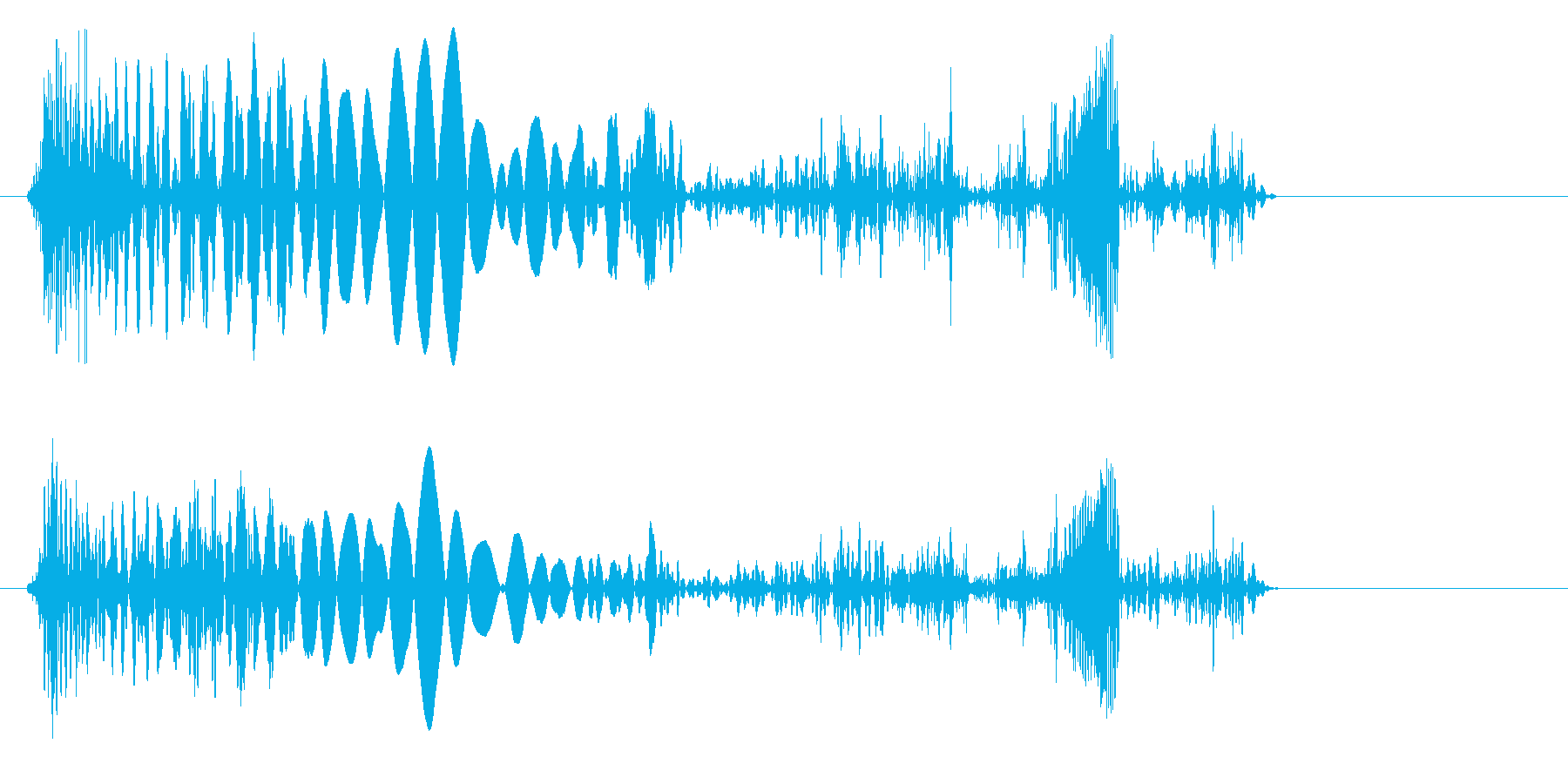 プチュリッ(軟体物質がつぶれるような音)の再生済みの波形