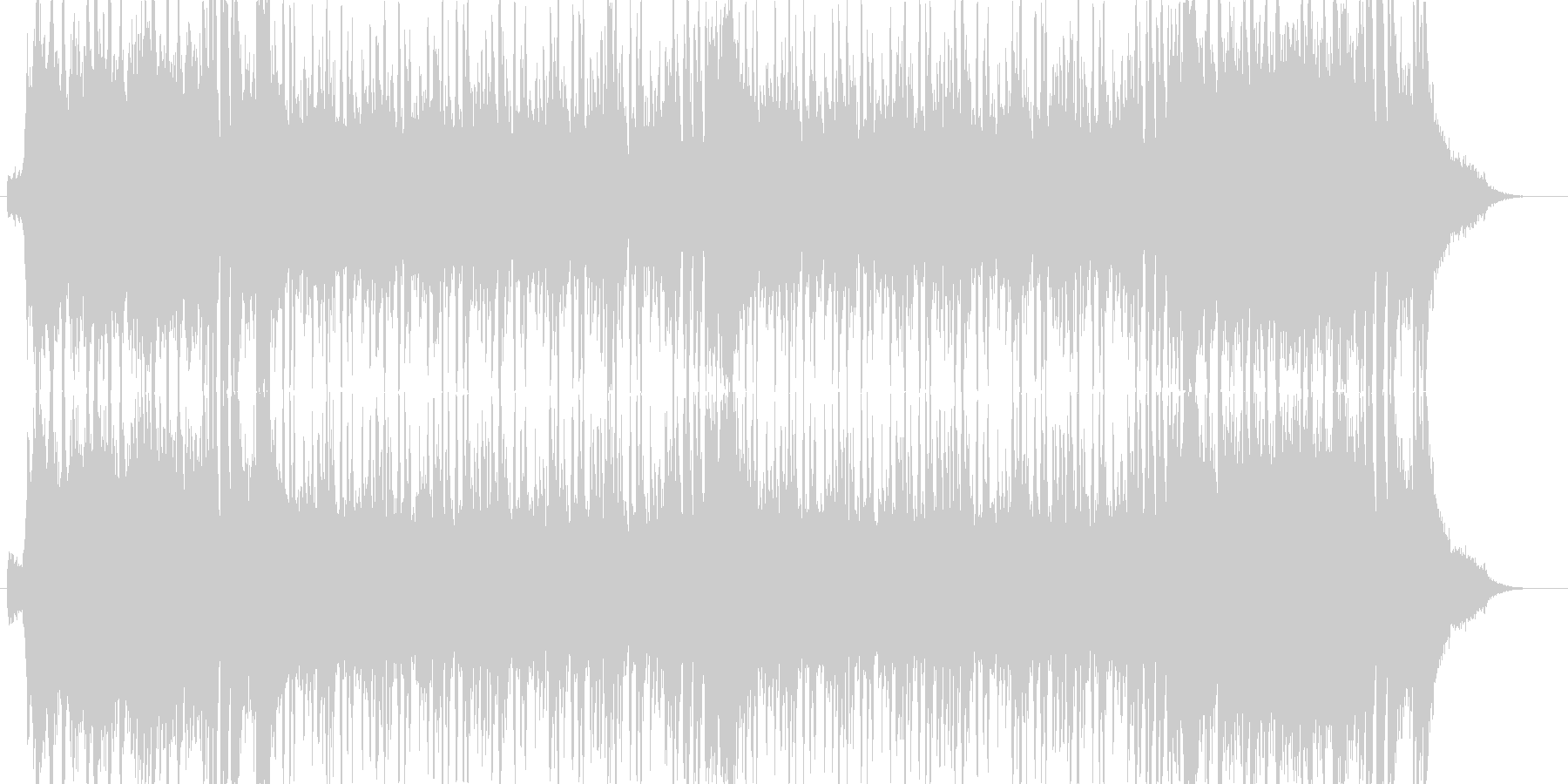 チャラくてチープなパリピィ曲の未再生の波形