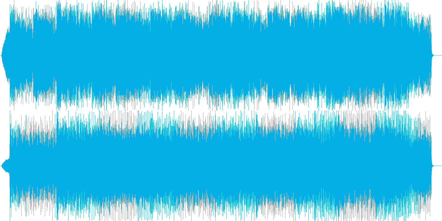 スリルを感じる緊迫感あるロックの再生済みの波形