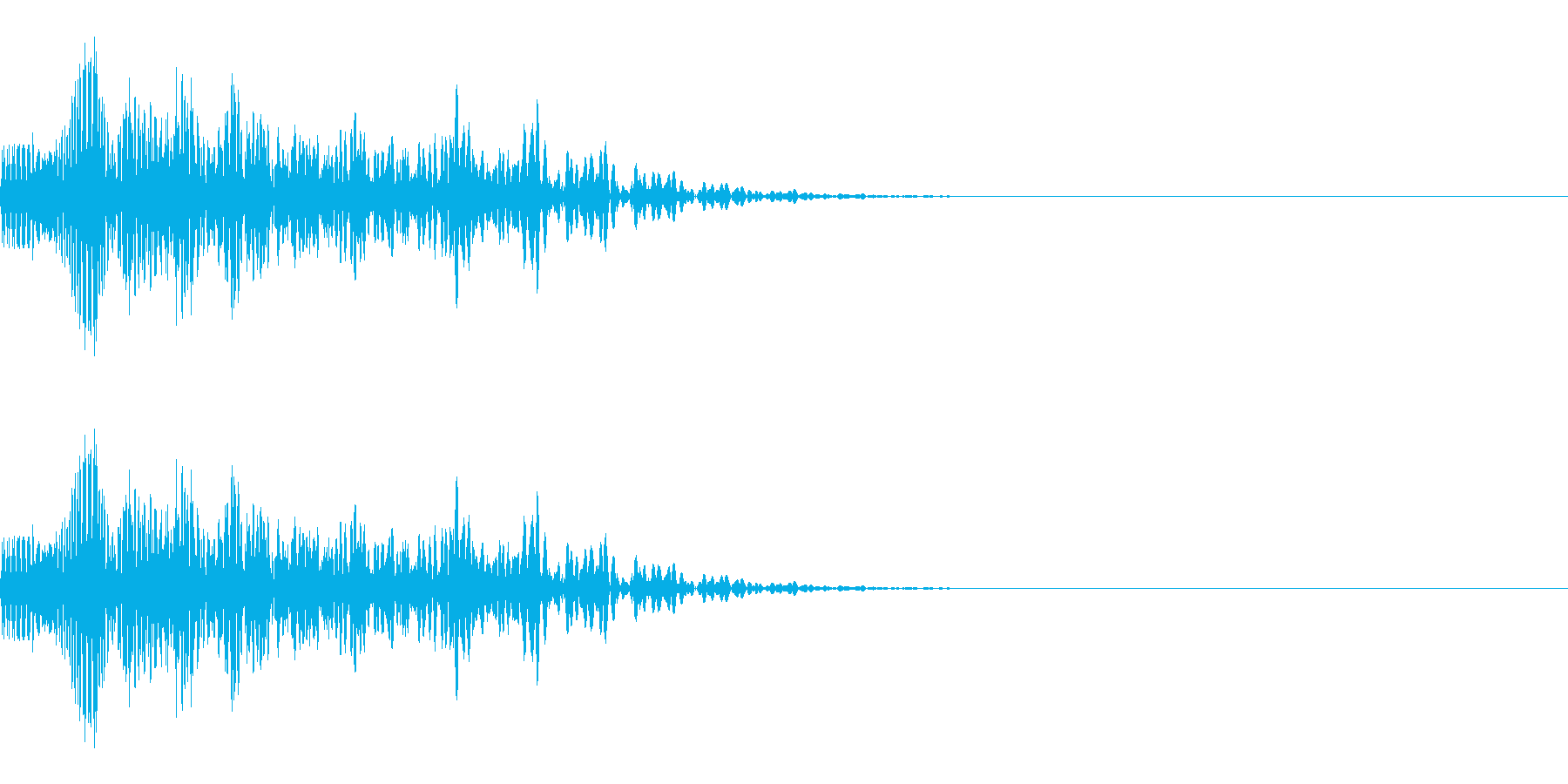 キャンセルする時などの効果音の再生済みの波形