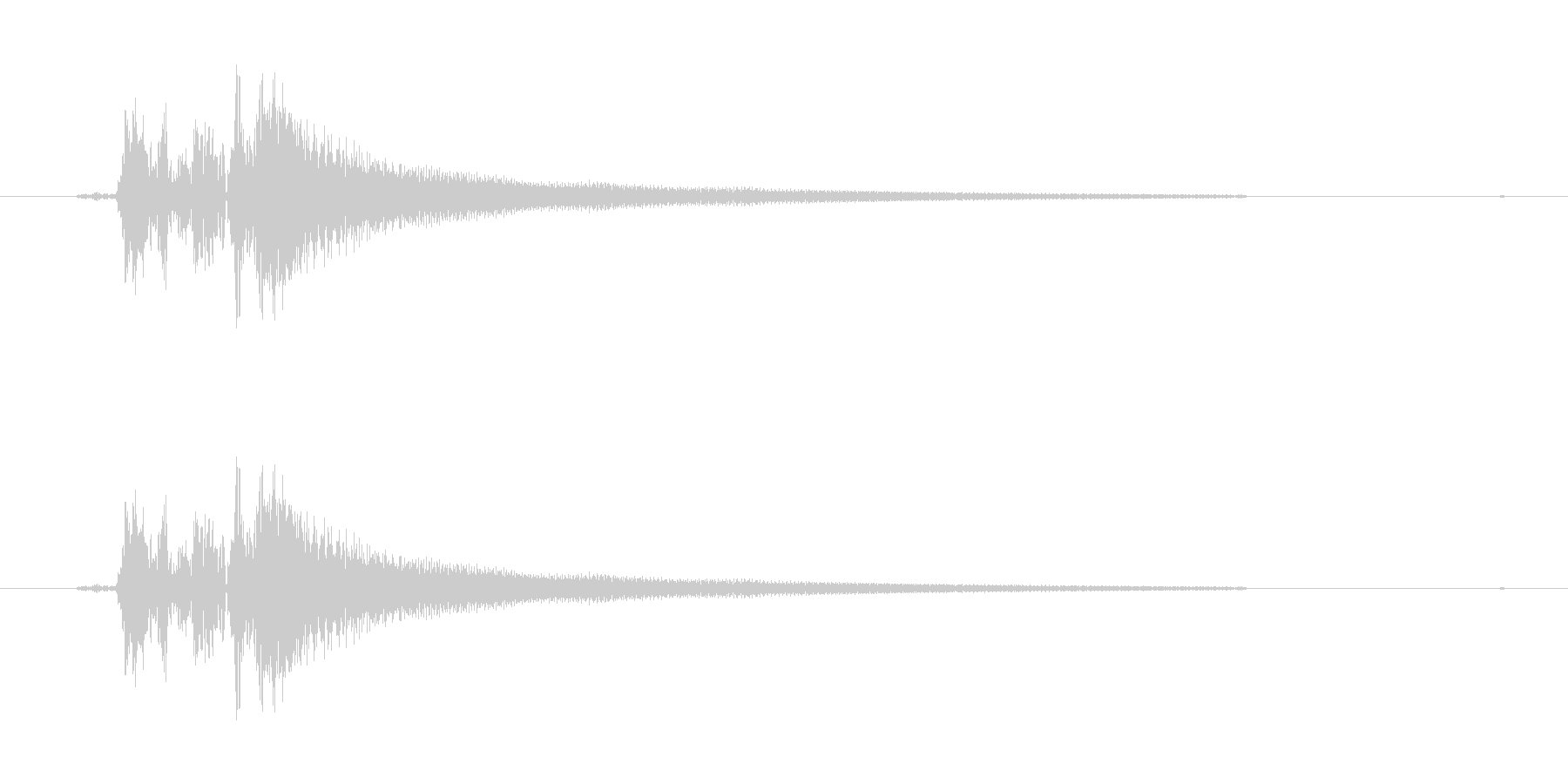 アコギ不協和音(適当に抑えて弾いた音)の未再生の波形