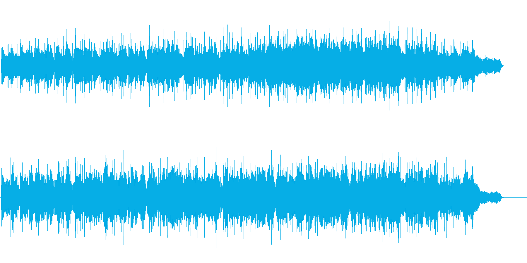 つのる想いを表現するバラードの再生済みの波形