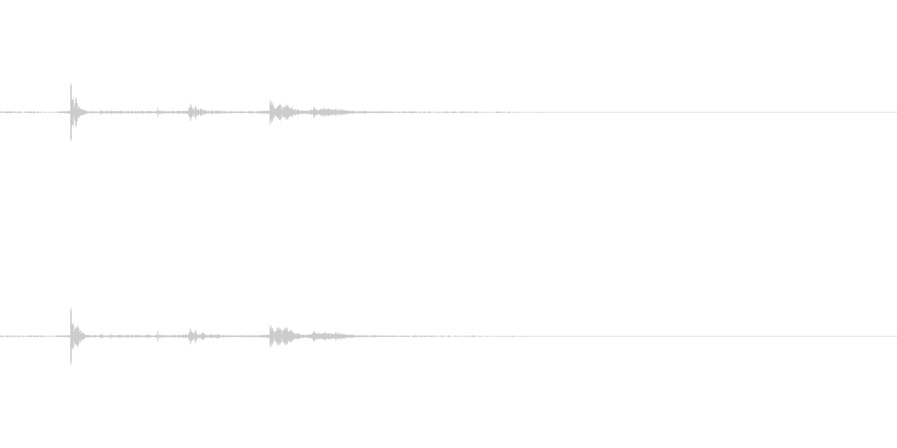 つまずく・慌てる(物音)の未再生の波形