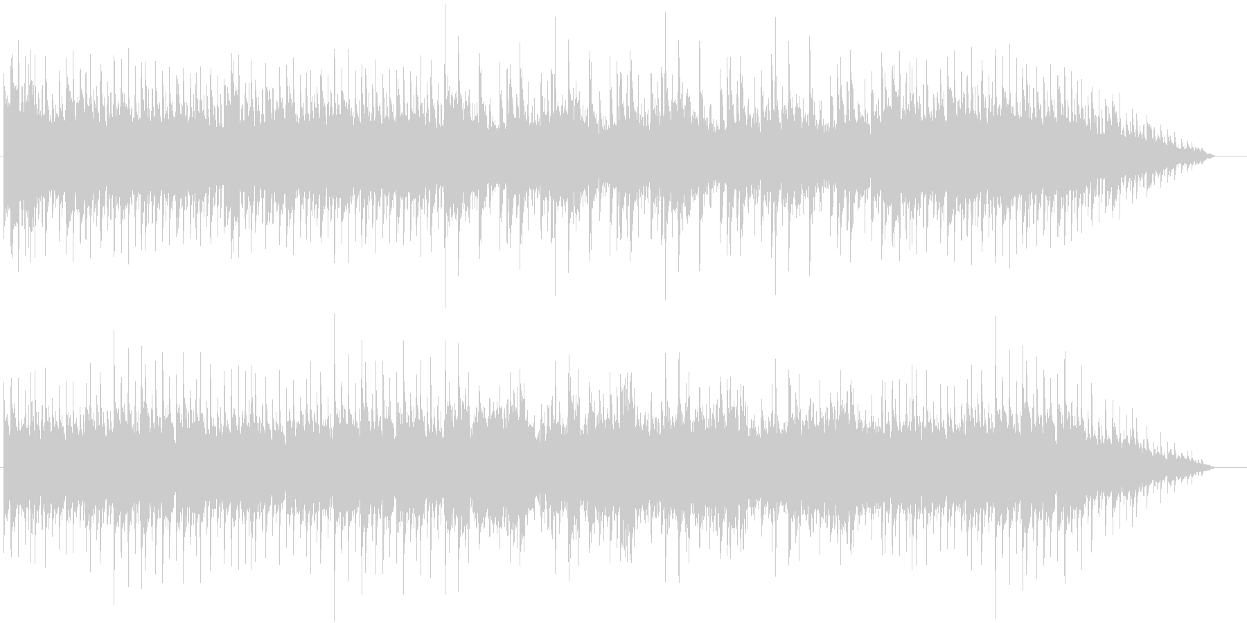 134bpm、E-Maj、16ビートの未再生の波形
