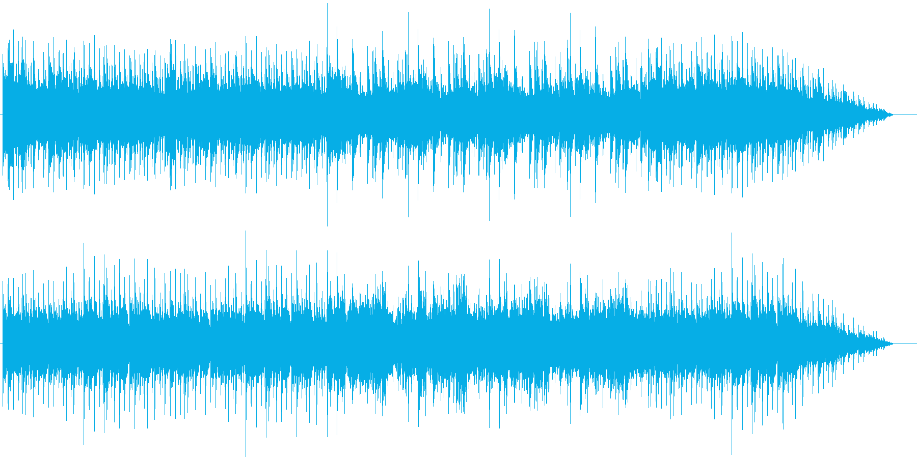 134bpm、E-Maj、16ビートの再生済みの波形