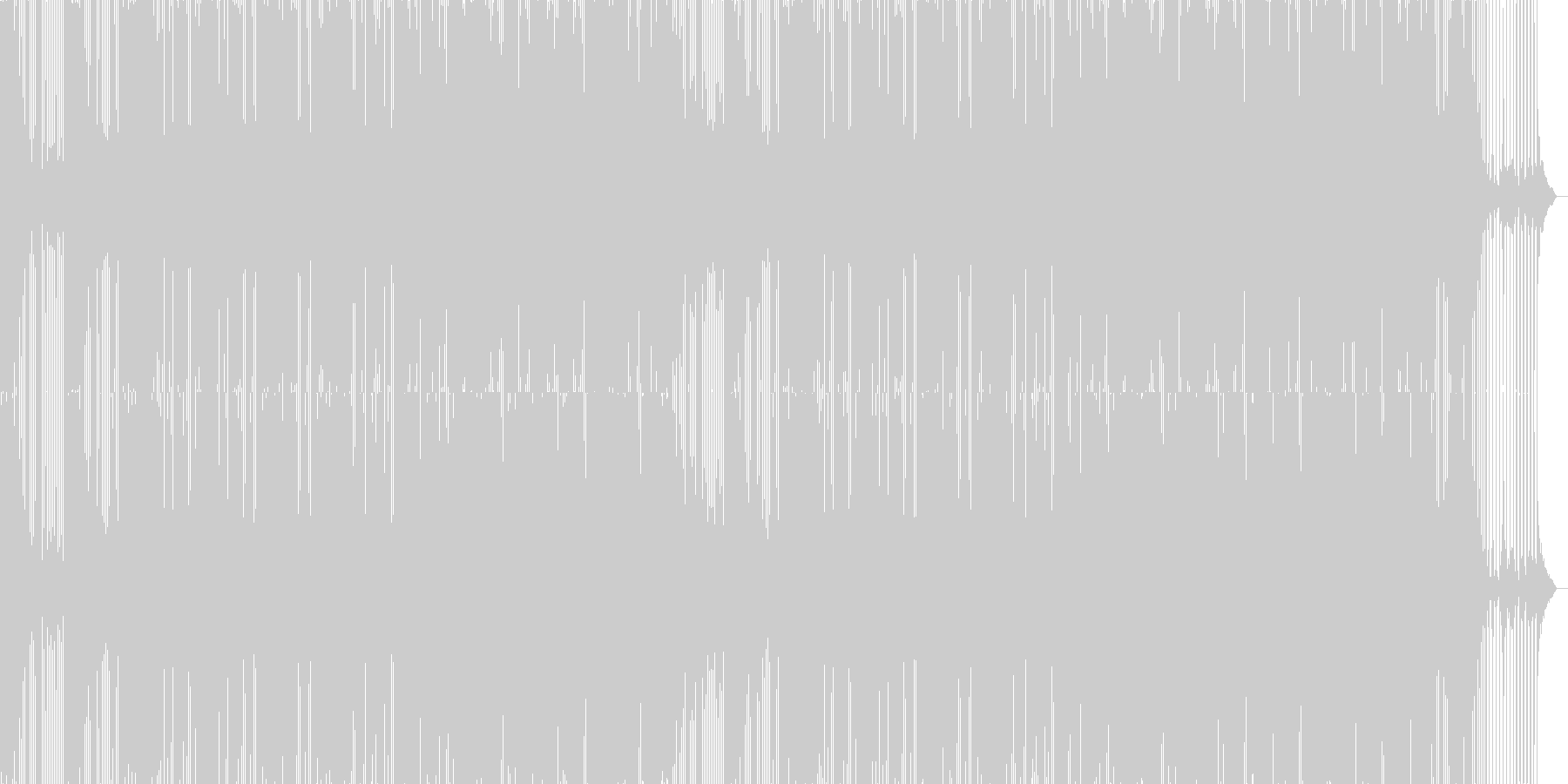 温かみのあるエレクトロニックミュージックの未再生の波形