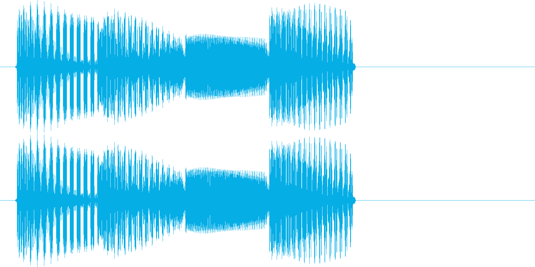 テロリラン_堅(スロットでの確定音)の再生済みの波形