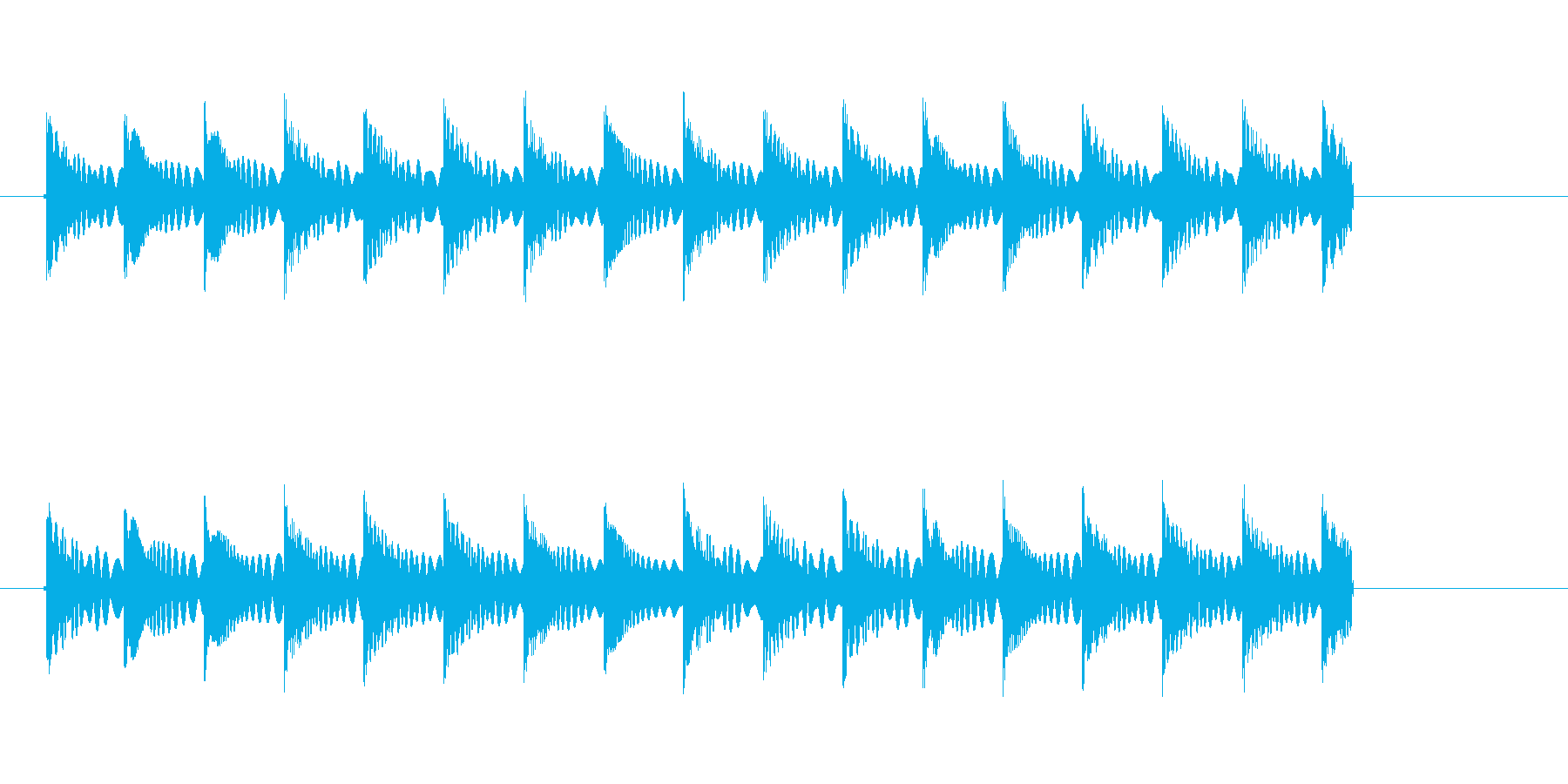 ピューンピューン・・(コミカルな飛行音)の再生済みの波形