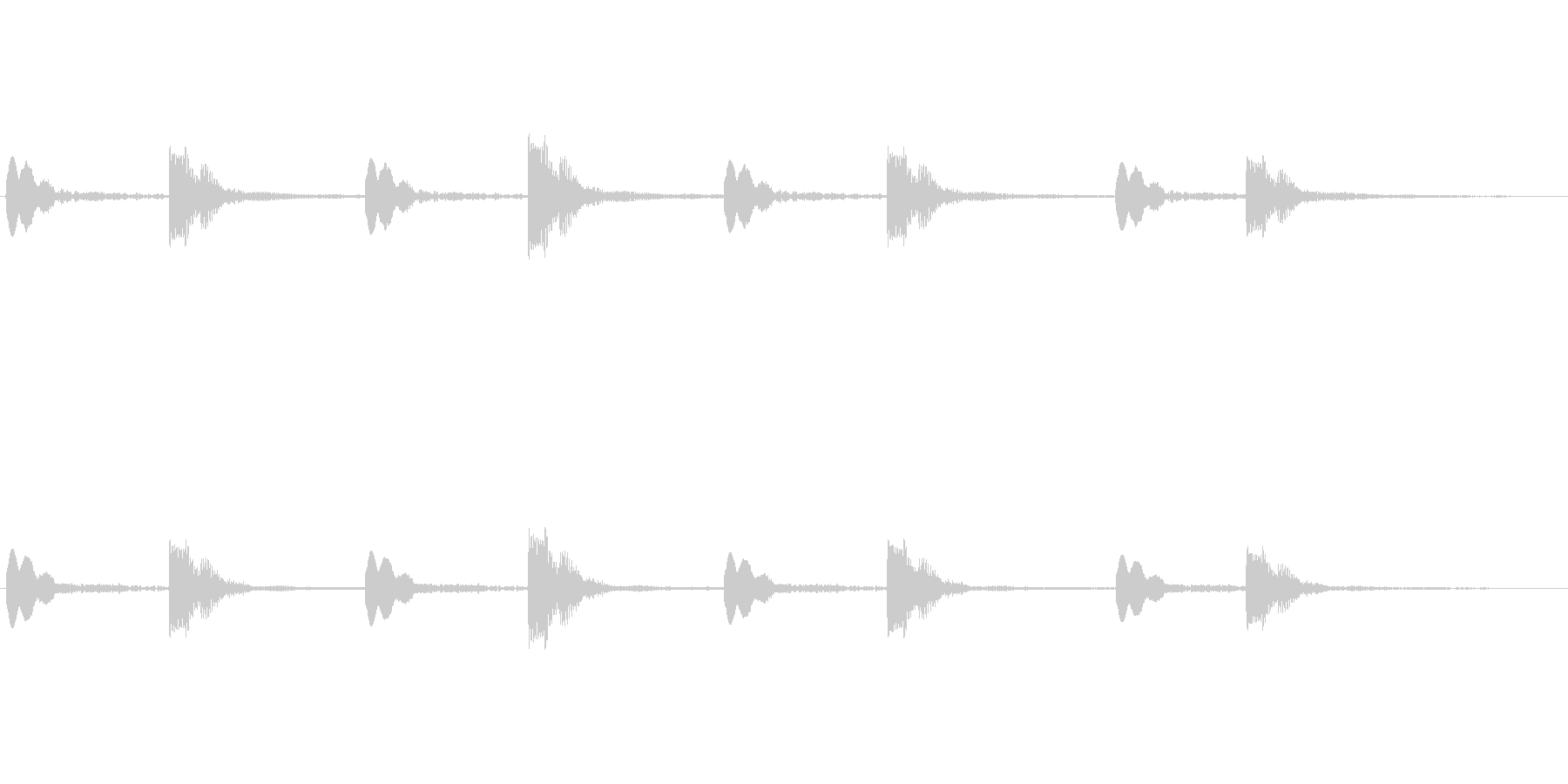 「パーン ビコン」(シーティング的な音)の未再生の波形