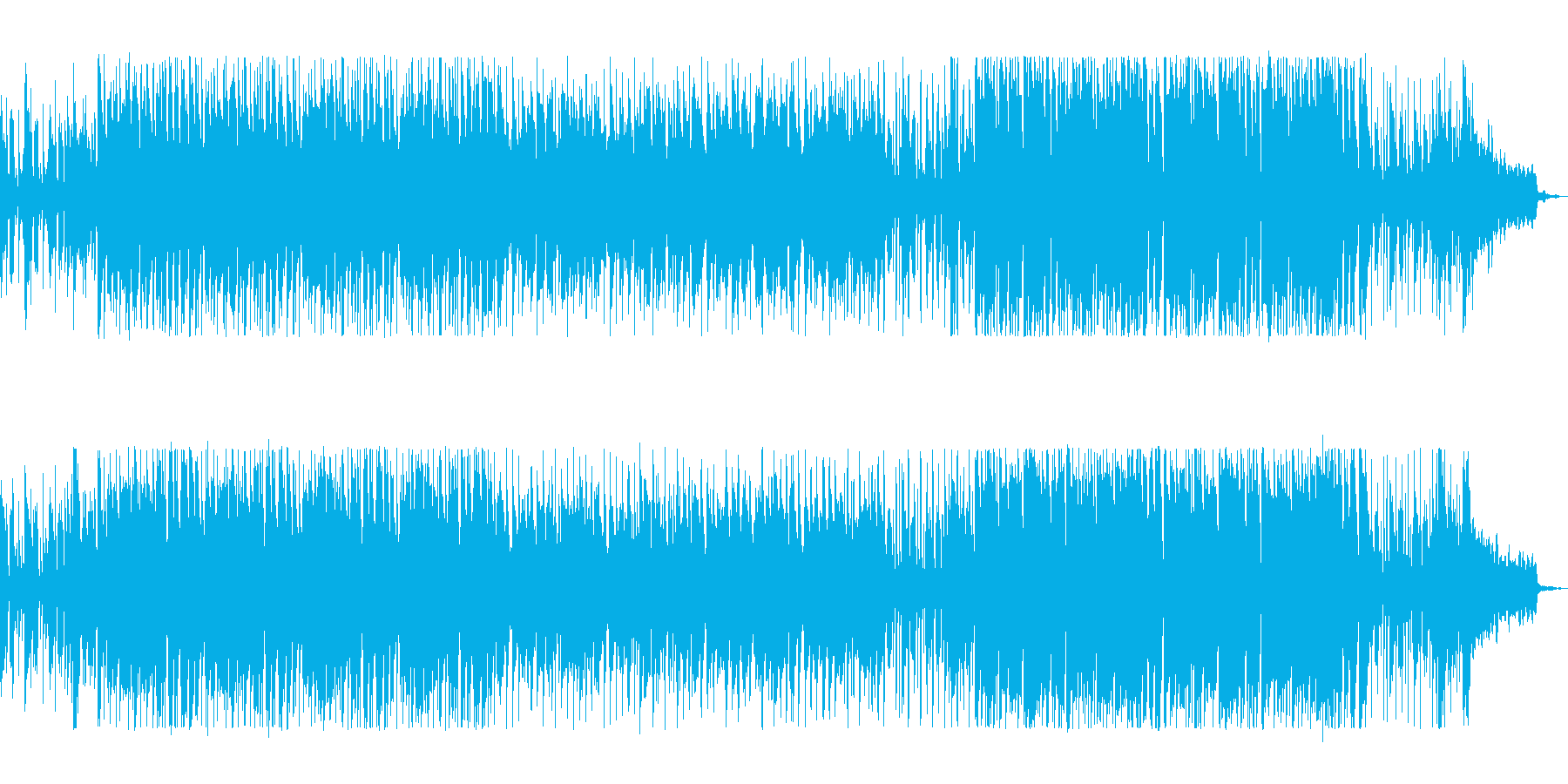 チャーミングでお洒落な楽曲の再生済みの波形