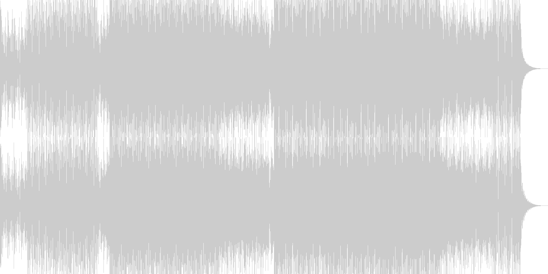 明るいダンス用BGM1の未再生の波形