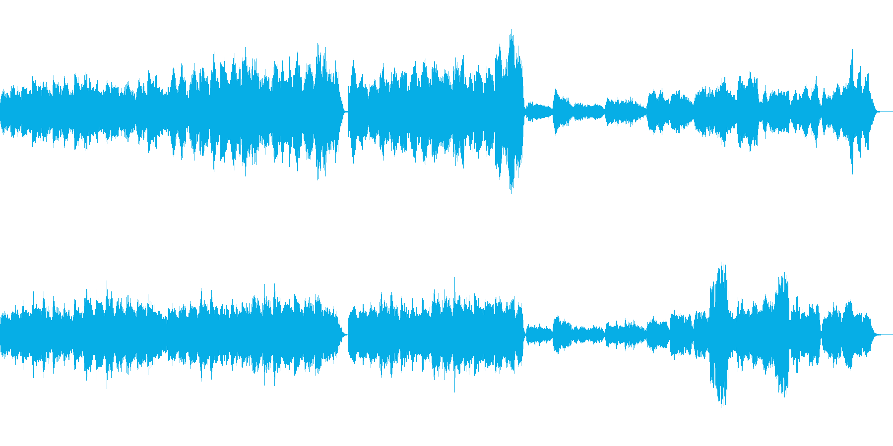 幻想的なクラシック音楽の再生済みの波形